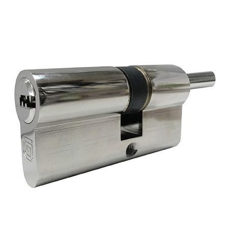 Механизм цилиндровый Гардиан GB 87 mm (41/46В) кл/верт (никель)