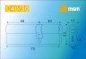 Цилиндровый механизм Msm C70 SN 40*30 (матовый никель) перфо