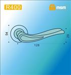 Ручки раздельные MSM R400 PB/CP (Полированная латунь/Хром) на круглом основании